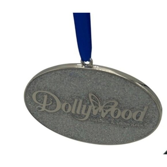 Dollywood Christmas Ornament 40 Years 2 Sided Enamel Butterfly Dolly Parton - Picture 2 of 7